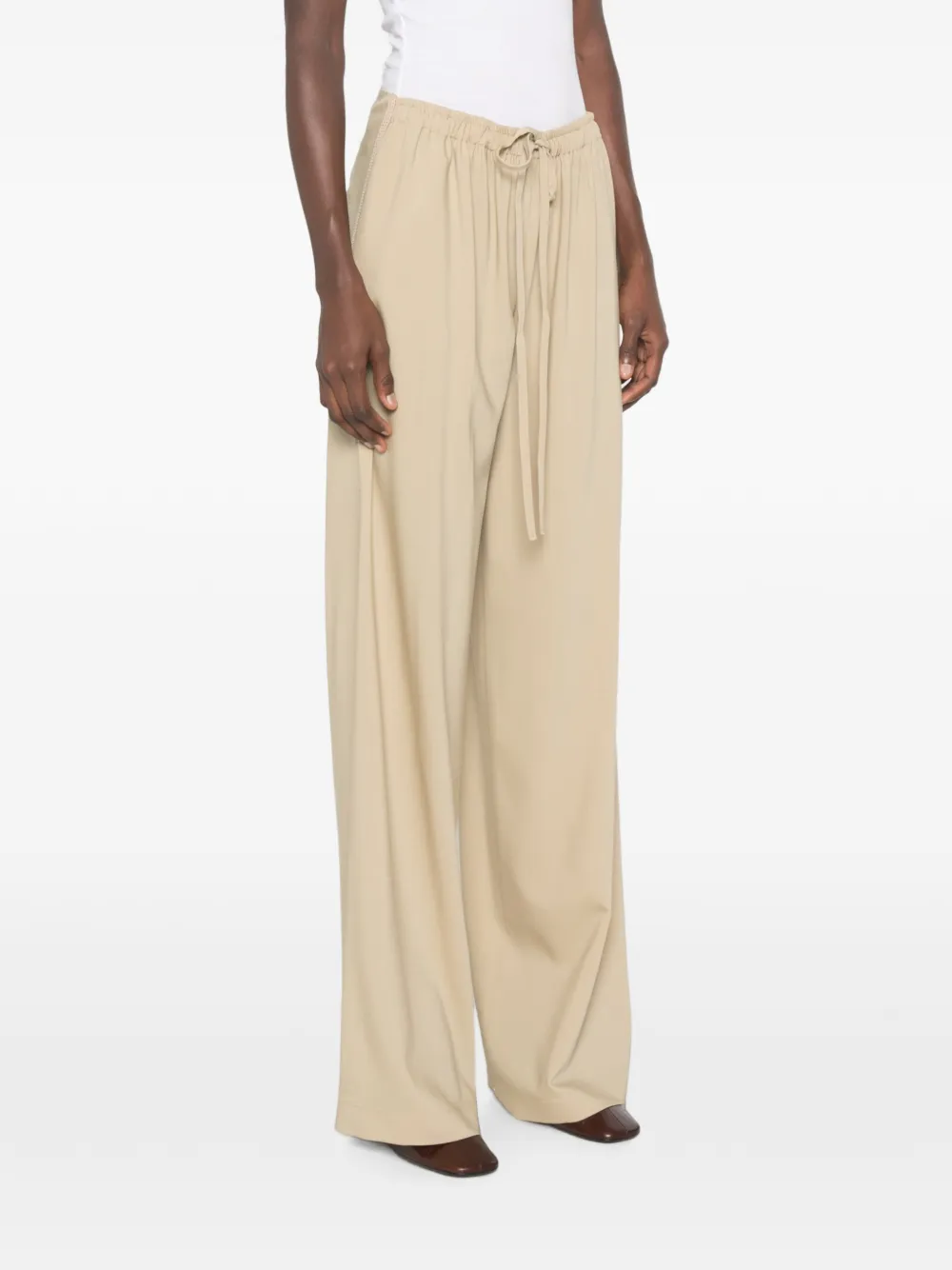 Ermanno Scervino Broek met trekkoord Beige