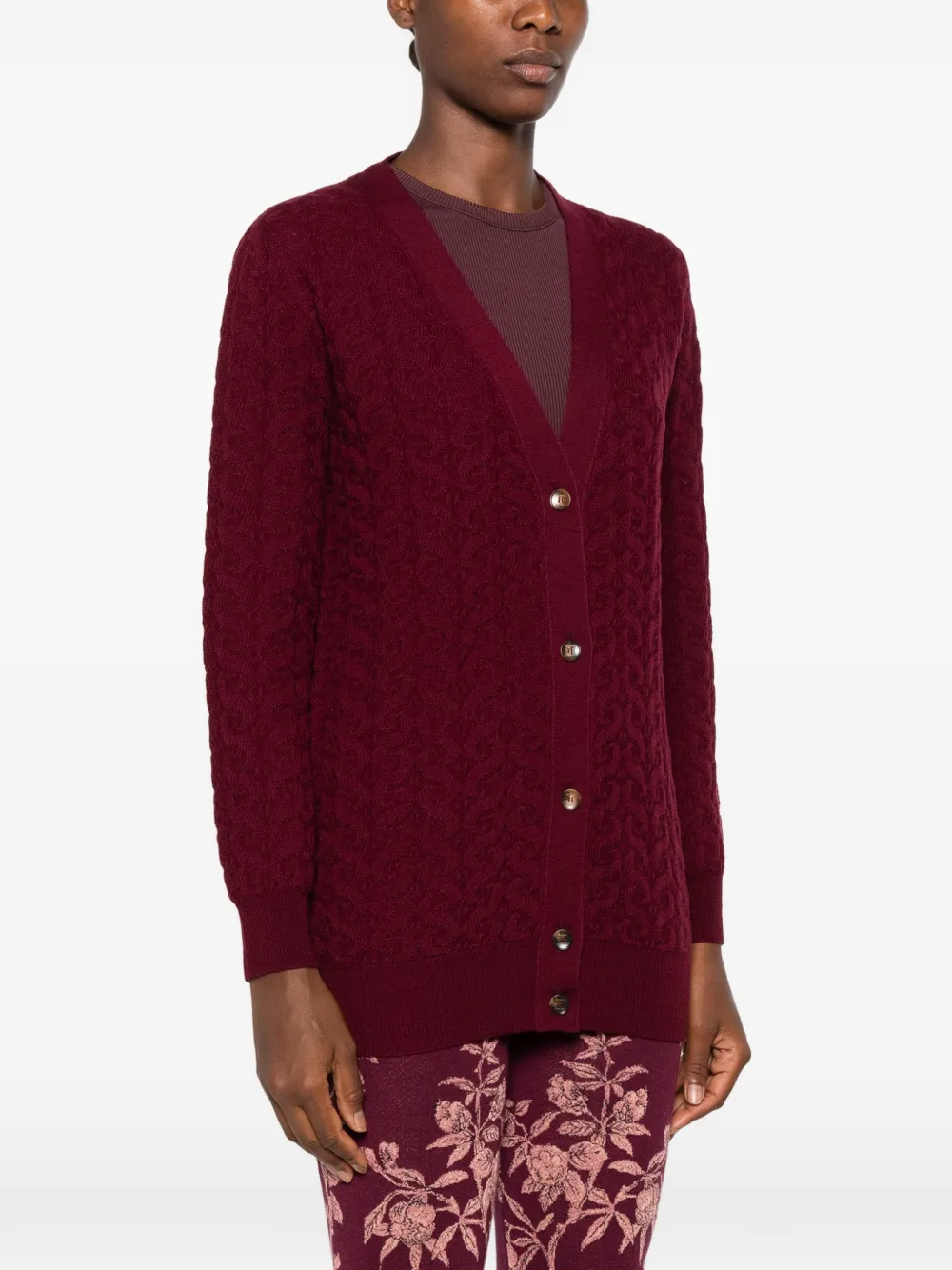 ETRO Button-up vest Rood