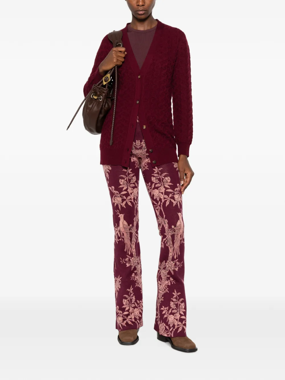 ETRO Button-up vest Rood
