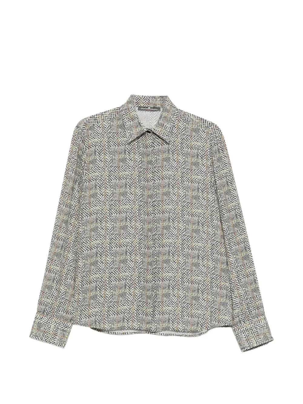 Ermanno Scervino geometric-print button-down shirt - Bianco