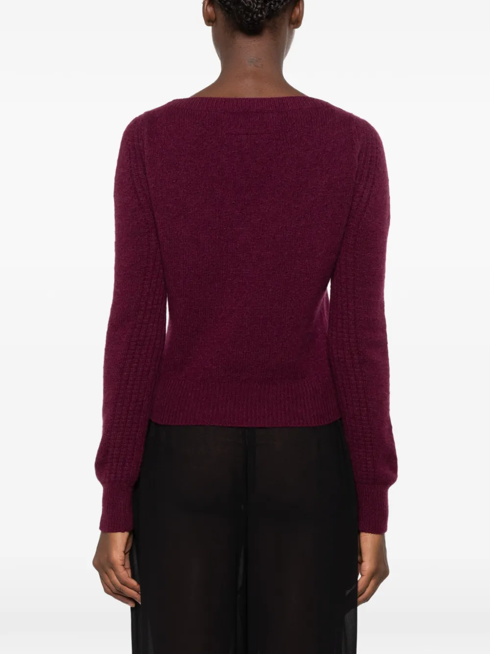 Ermanno Scervino Trui met V-hals Paars