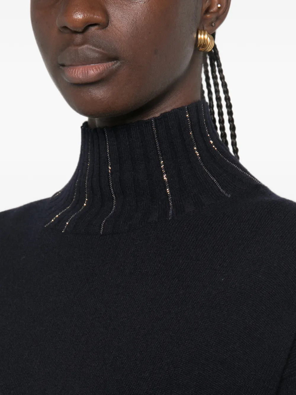 Fabiana Filippi Midi-jurk verfraaid met kralen Blauw