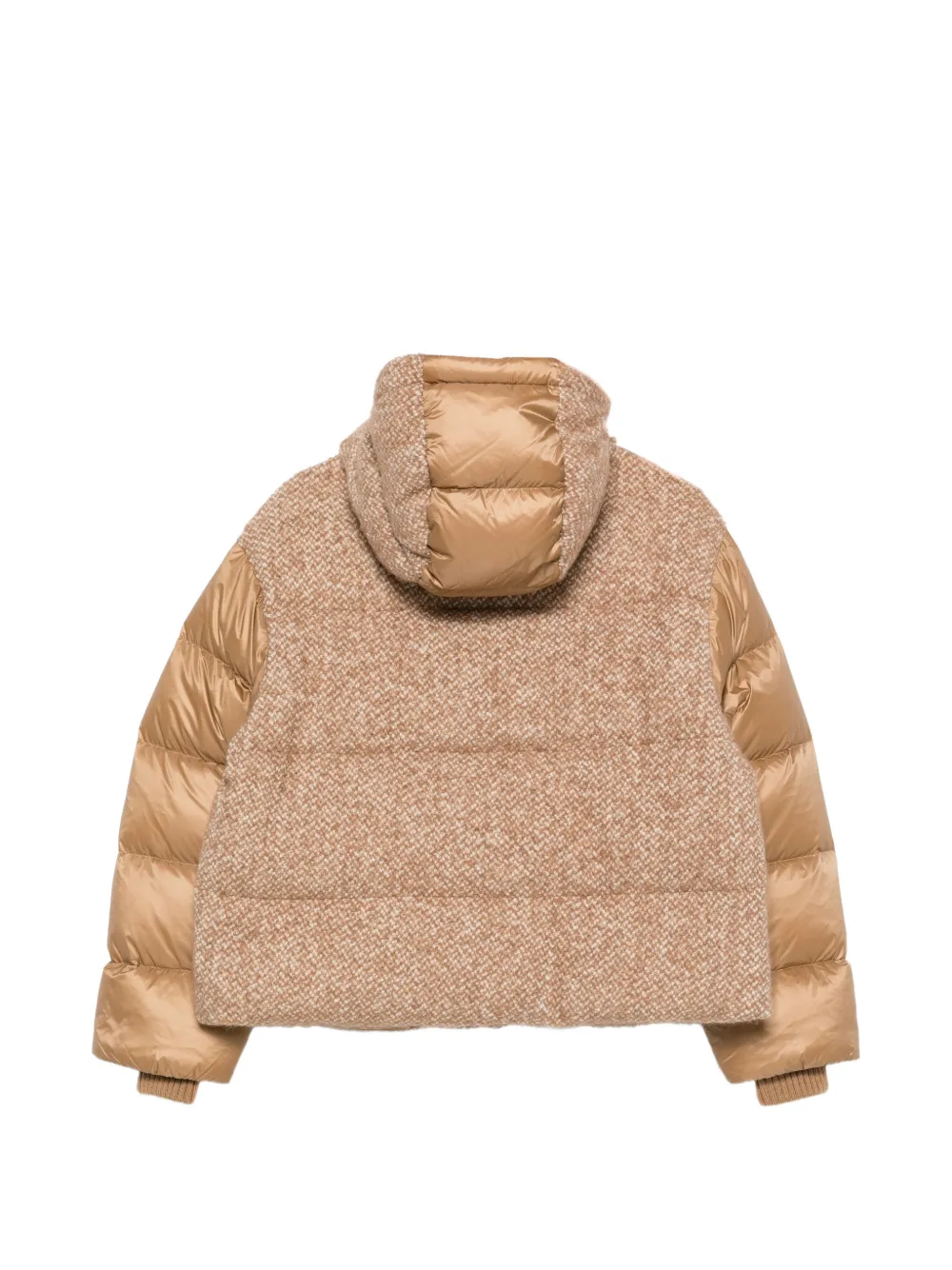 BOGNER Cathy-D2 Bouclé-panelled Hooded Jacket in Neutrals, view 2