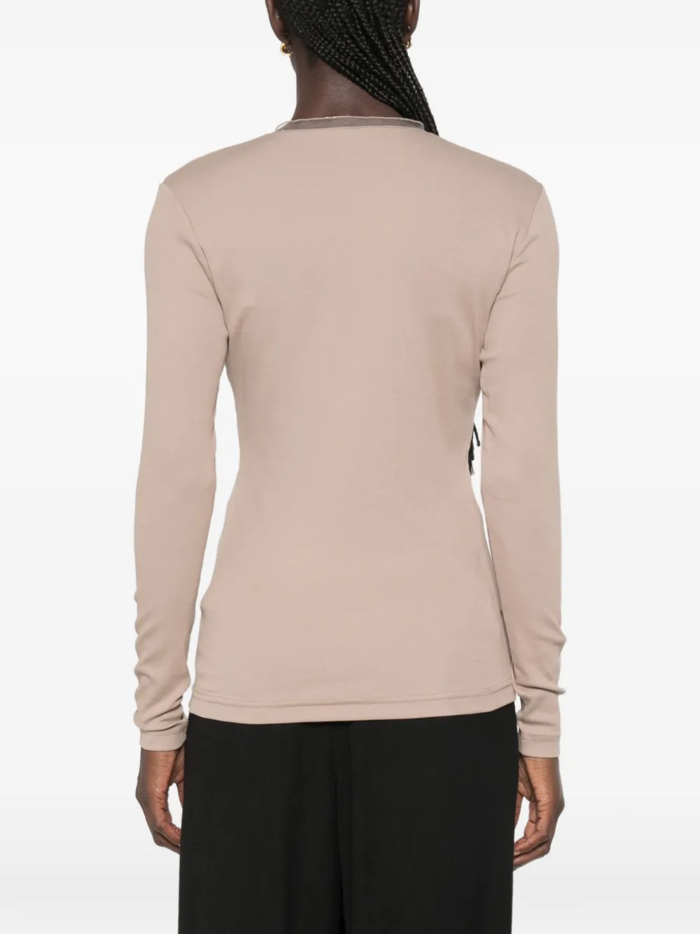 Fabiana Filippi T-shirt met V-hals Bruin
