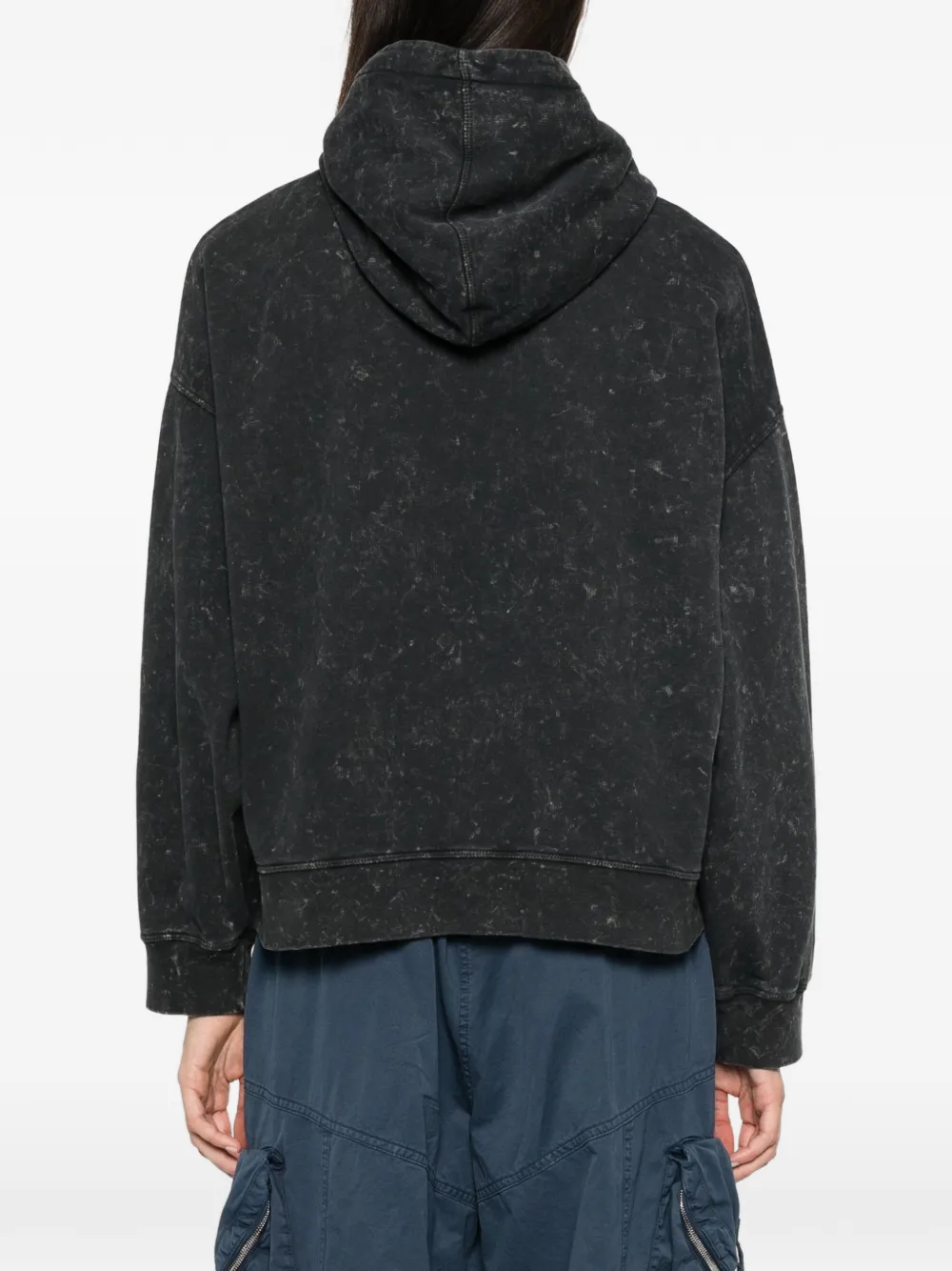 GANNI Hoodie met acid wassing Grijs