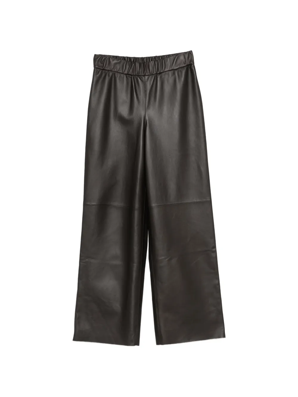 Manzoni 24 elasticated-waist leather trousers