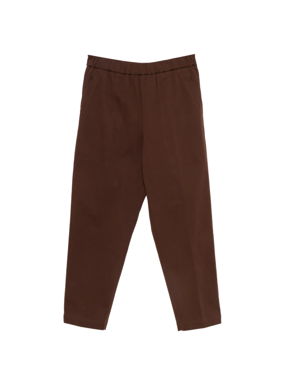 Fabiana Filippi elasticated-waistband tapered trousers - Braun