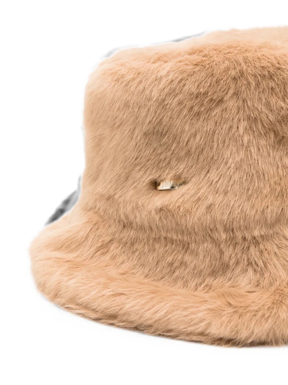 Herno faux-fur bucket hat Beige