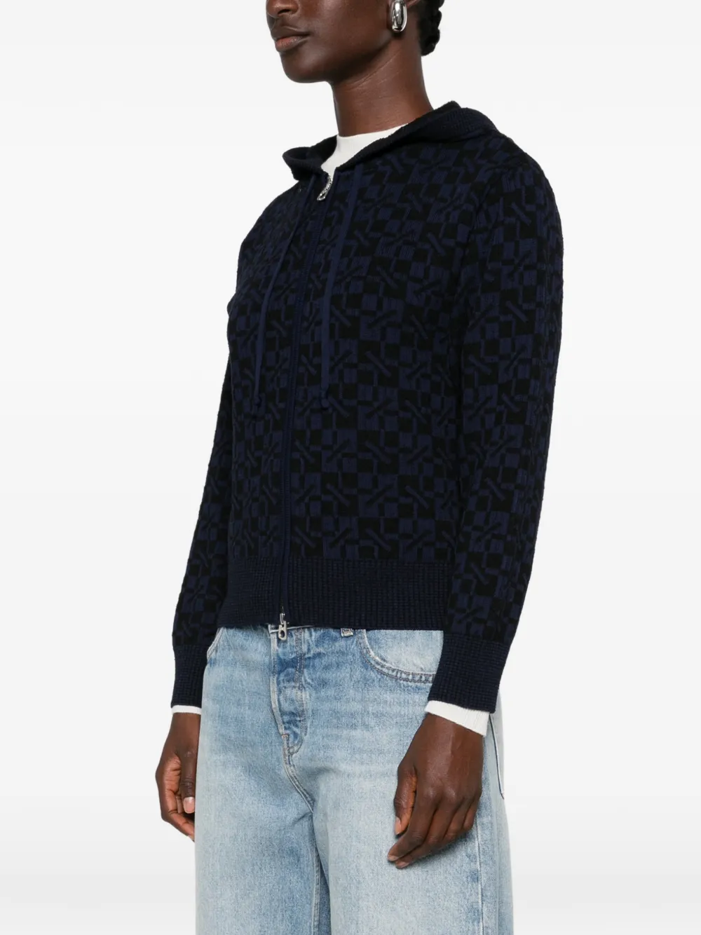 Kenzo Vest met capuchon Blauw