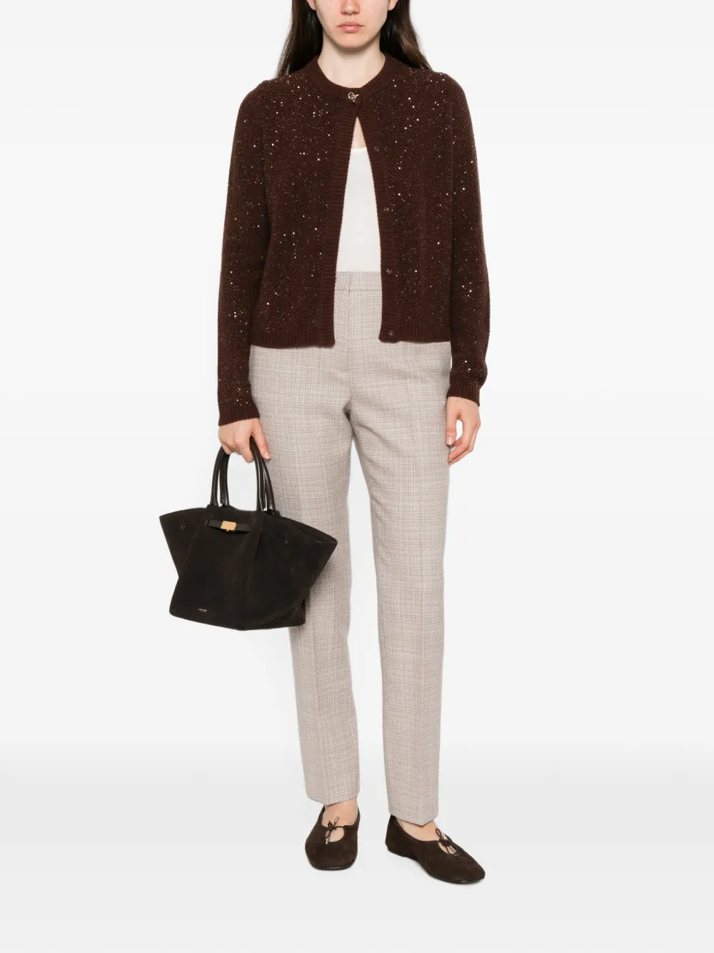 Fabiana Filippi Slim-fit broek met patroon Beige