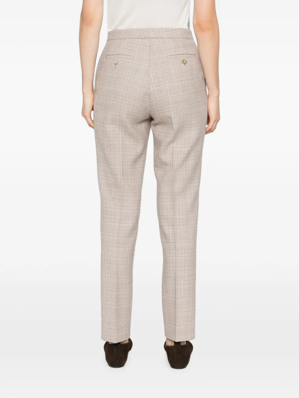 Fabiana Filippi Slim-fit broek met patroon Beige