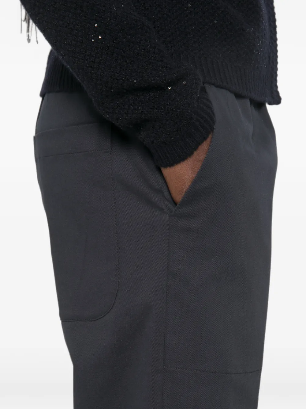 Fabiana Filippi Broek met elastische taille Blauw
