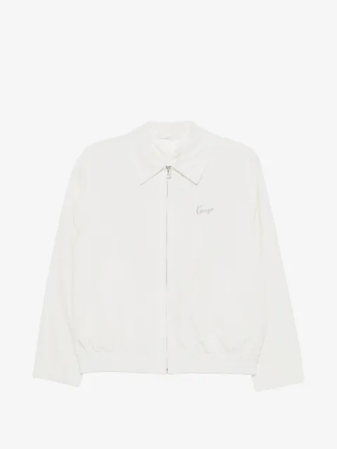 Kenzo Kenzo Signature embroidered zip-up jacket