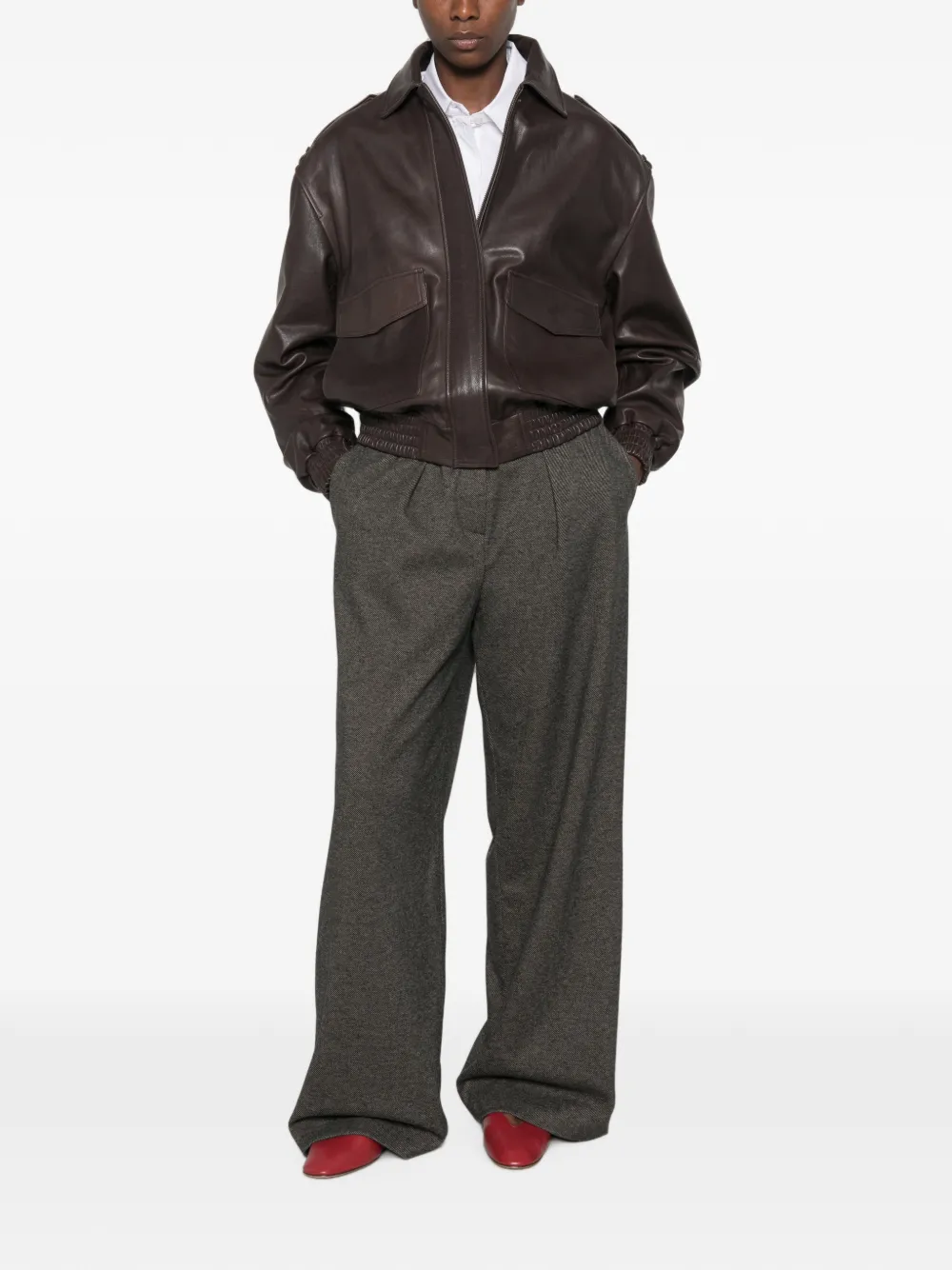 Herno Geplooide pantalon Grijs