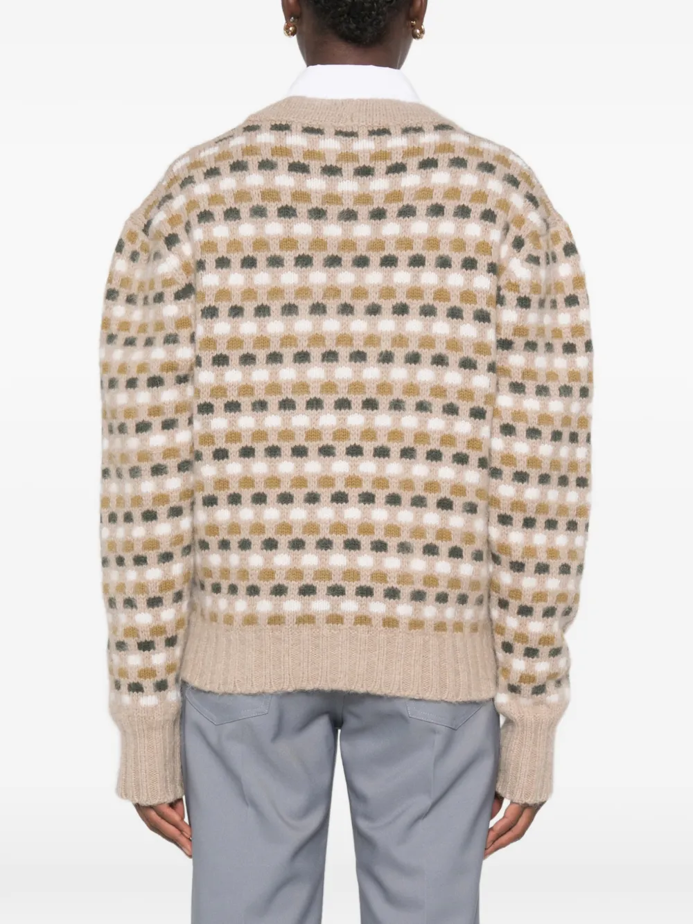 Marni Vest met geometrisch patroon Beige