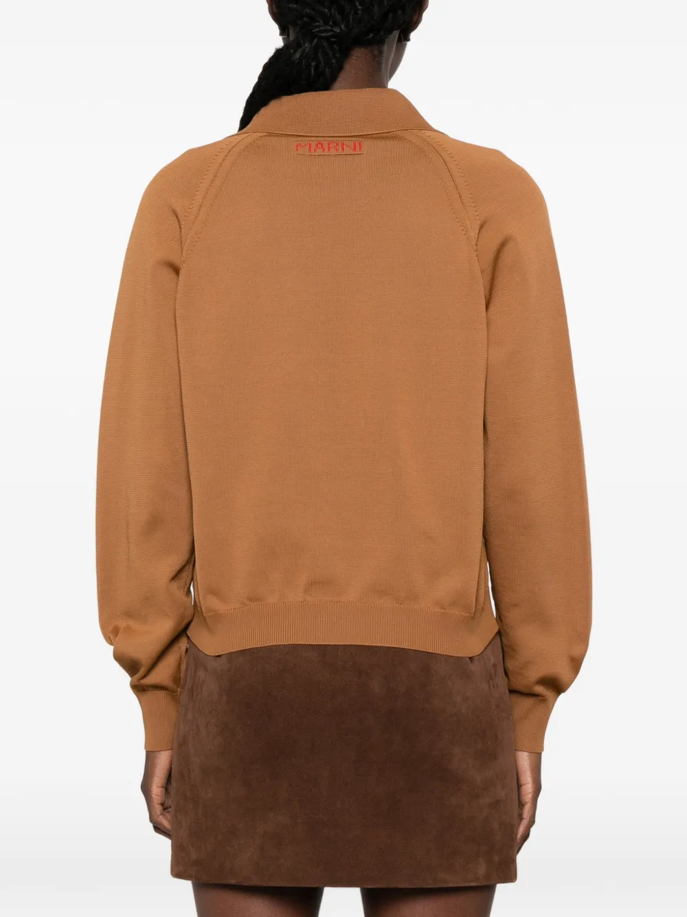Marni Vest met geborduurd logo Bruin