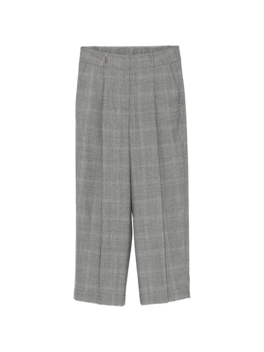Peserico Geruite pantalon Grijs