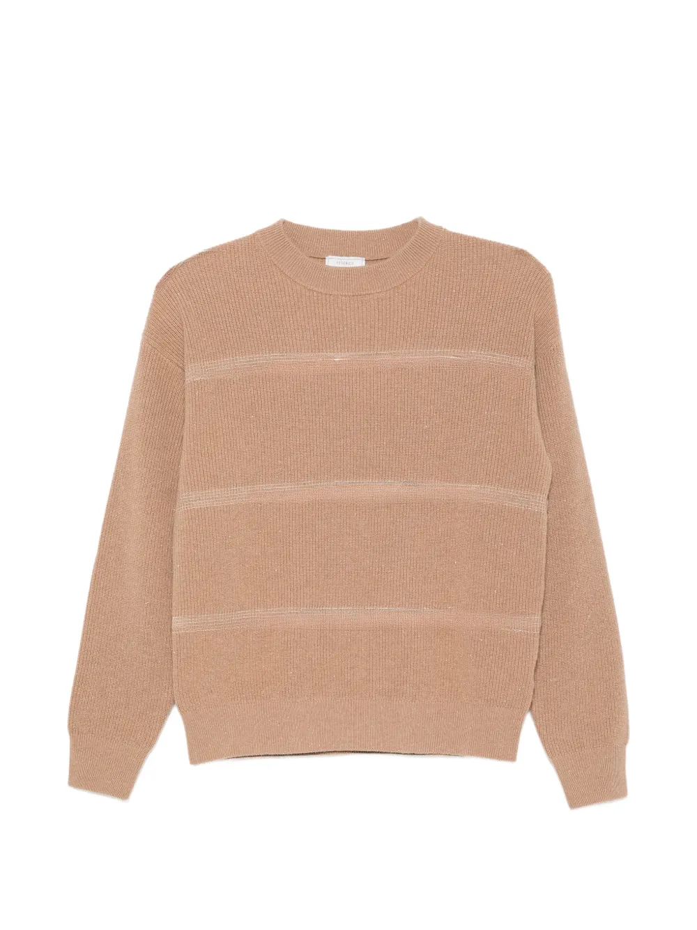 Peserico ribbed-knit striped sweater - Toni neutri