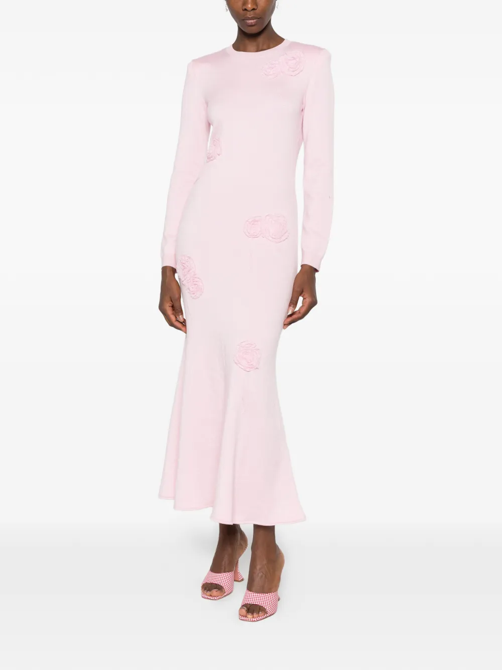 Self-Portrait Tulen maxi-jurk Roze