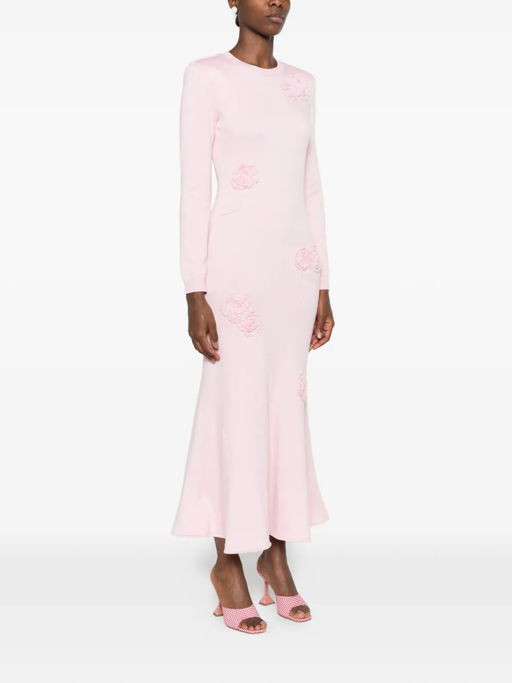 Self-Portrait Tulen maxi-jurk Roze