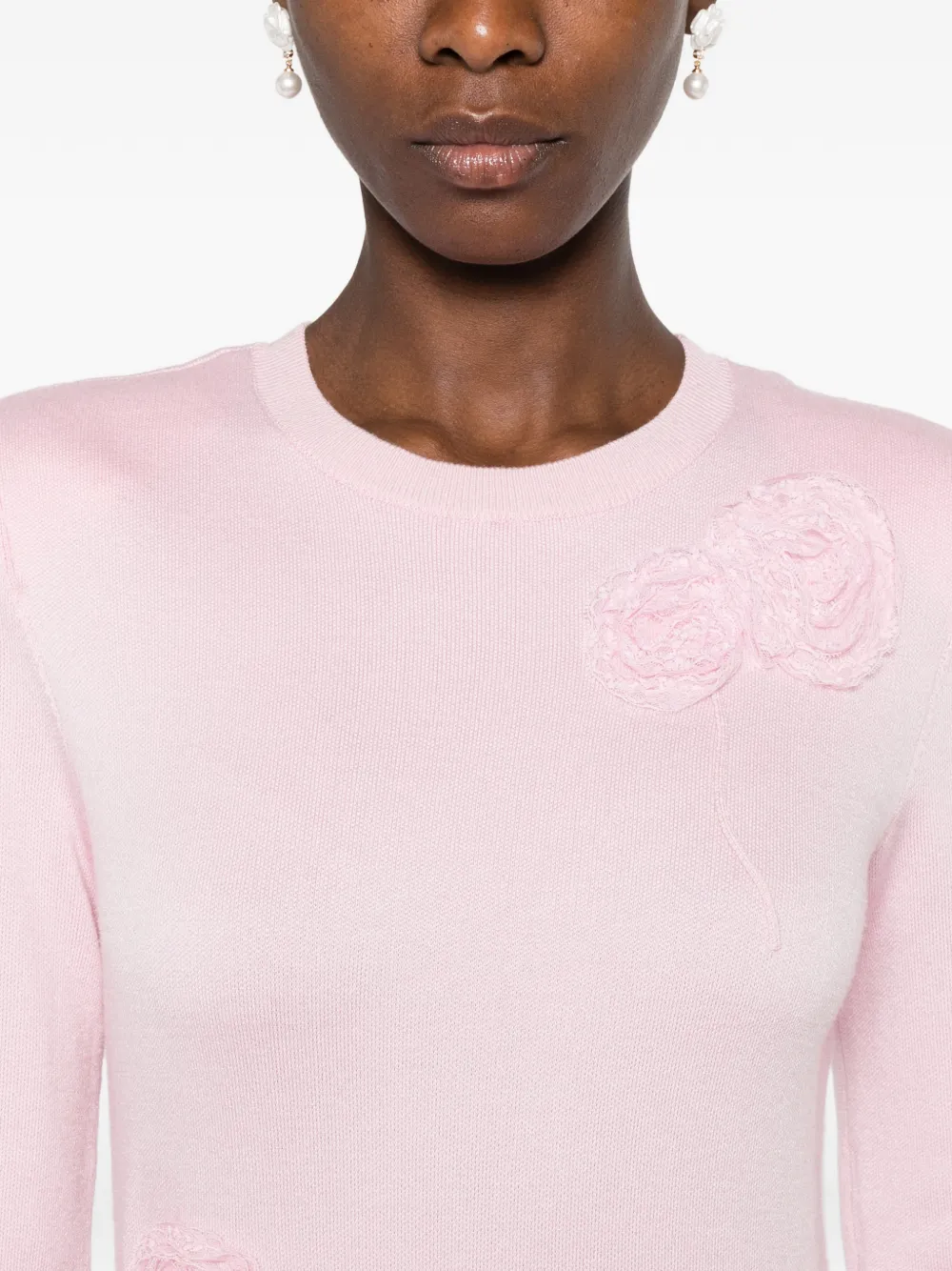 Self-Portrait Tulen maxi-jurk Roze