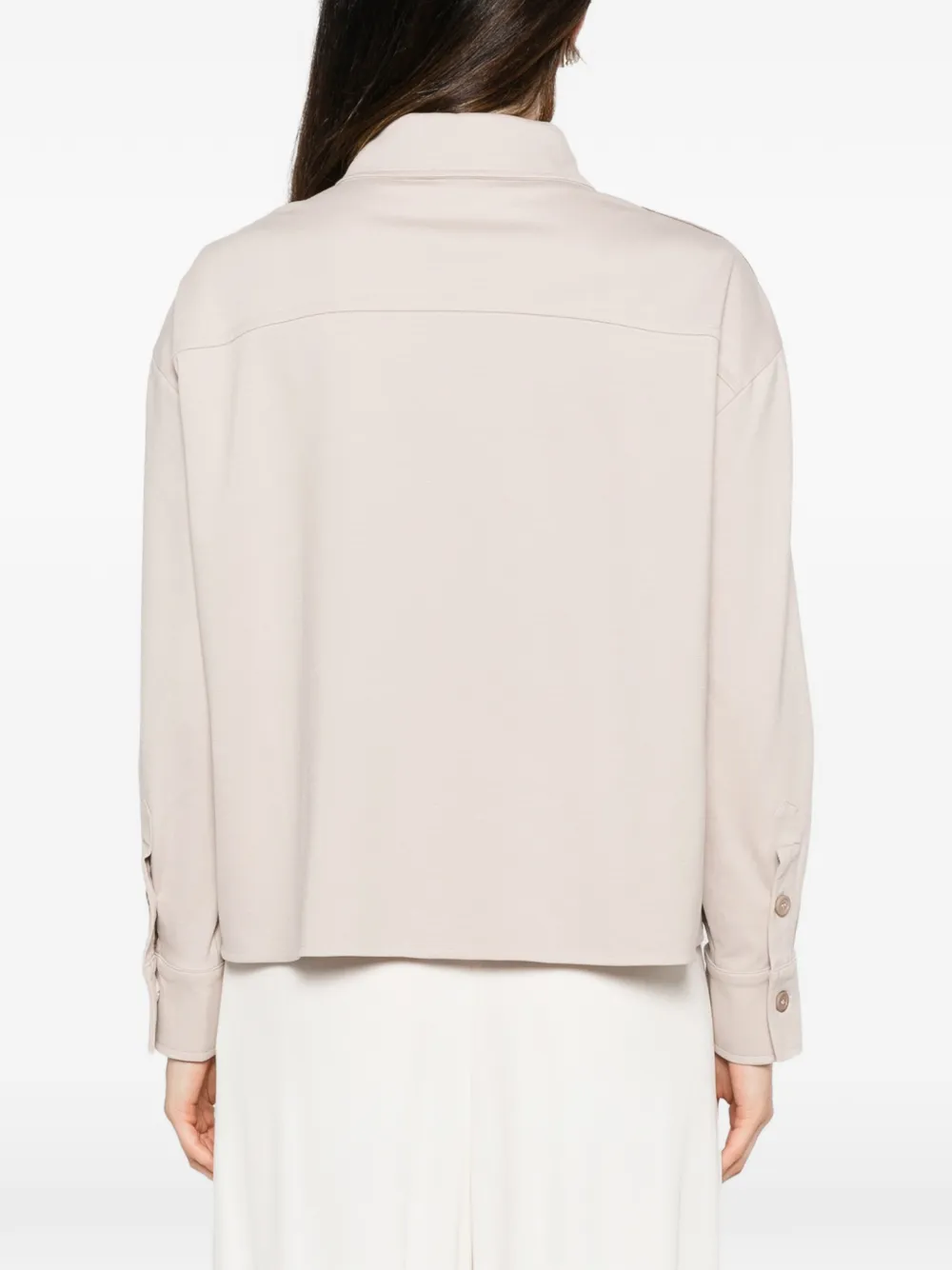 Fabiana Filippi Overhemd met borstzak en monili-afwerking Beige