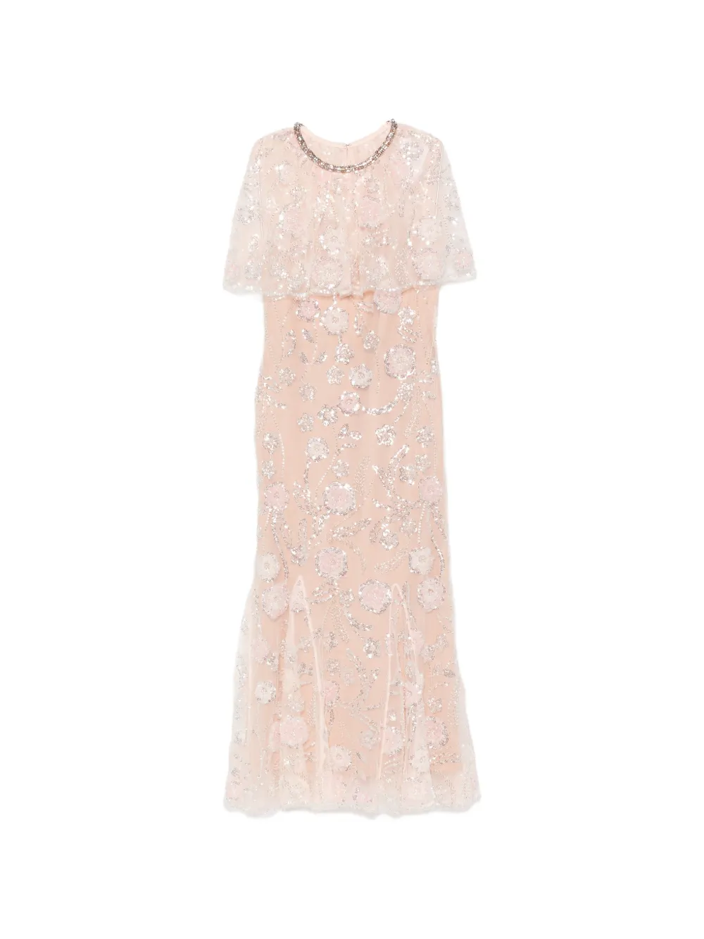 Self-Portrait sequin-embellished maxi dress - Rosa