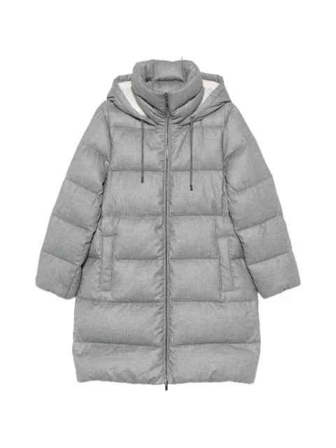 Peserico quilted hooded coat