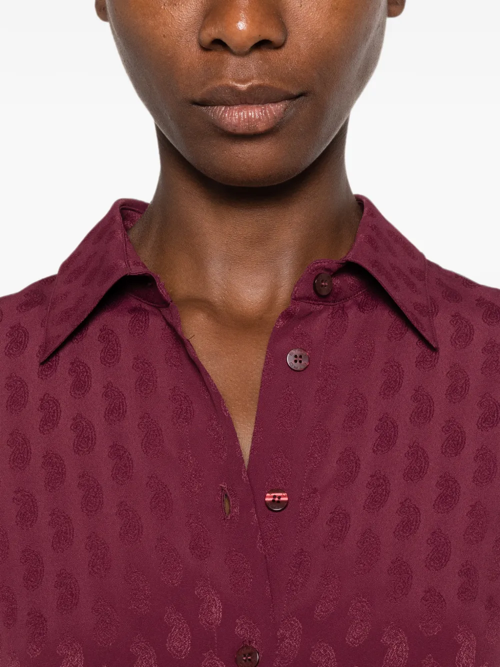 ETRO Overhemd met paisley-print Rood