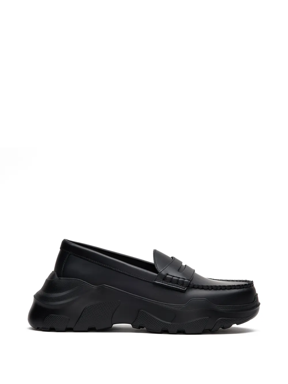 Akiko Aoki Regulated Gravity chunky loafers - Nero