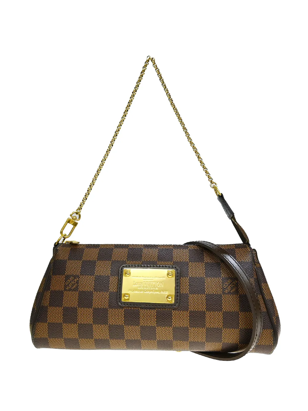 Louis Vuitton Pre-Owned 2010 Eva Damier clutch bag - Braun