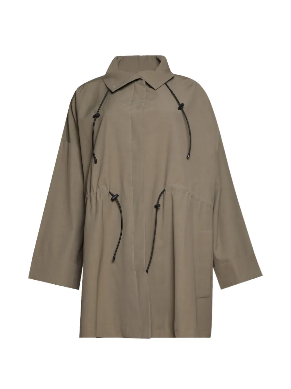 TOVE Manet drawstring coat - Marrone