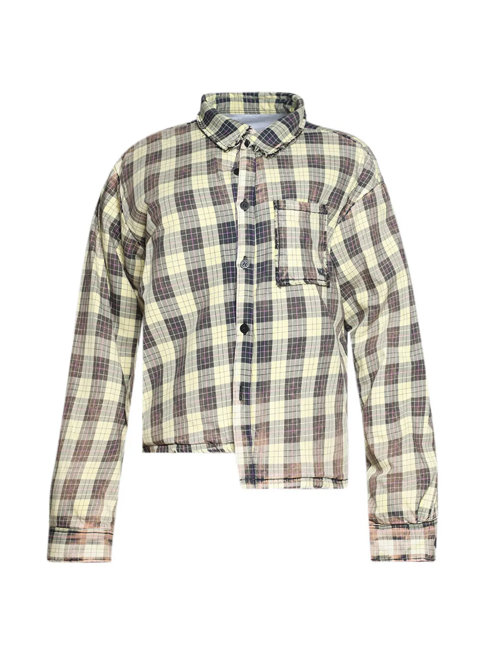 Natasha Zinko Botched check-pattern jacket - Toni neutri