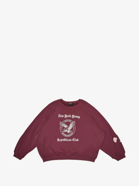 Enfants Riches Déprimés suéter con logo estampado y efecto envejecido