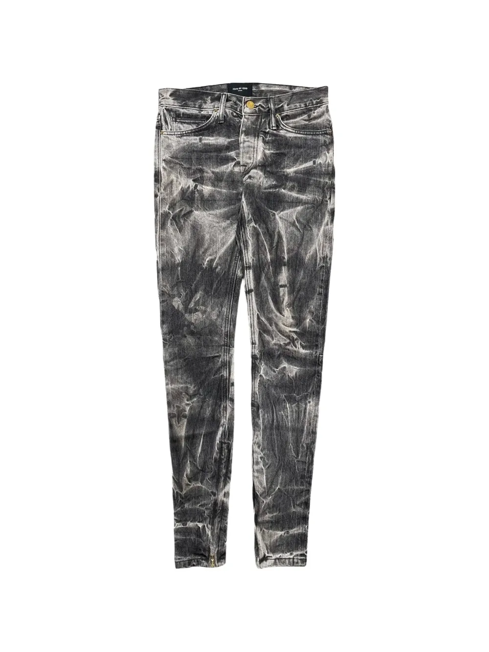 Fear Of God Holy Water acid-wash jeans - Nero