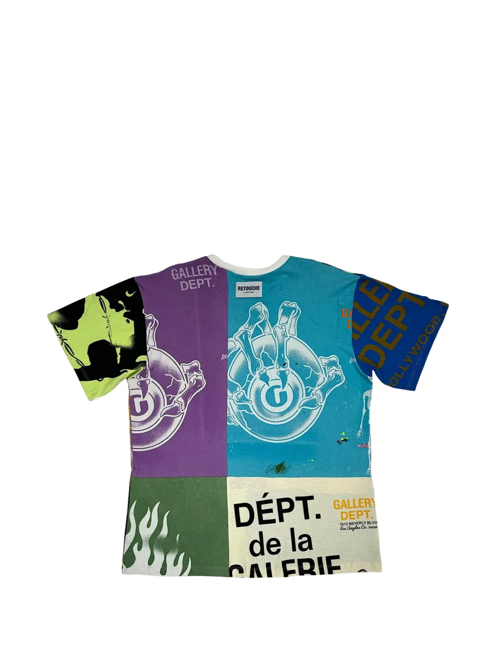 GALLERY DEPT. Retouche Reworked T-shirt met korte mouwen Blauw
