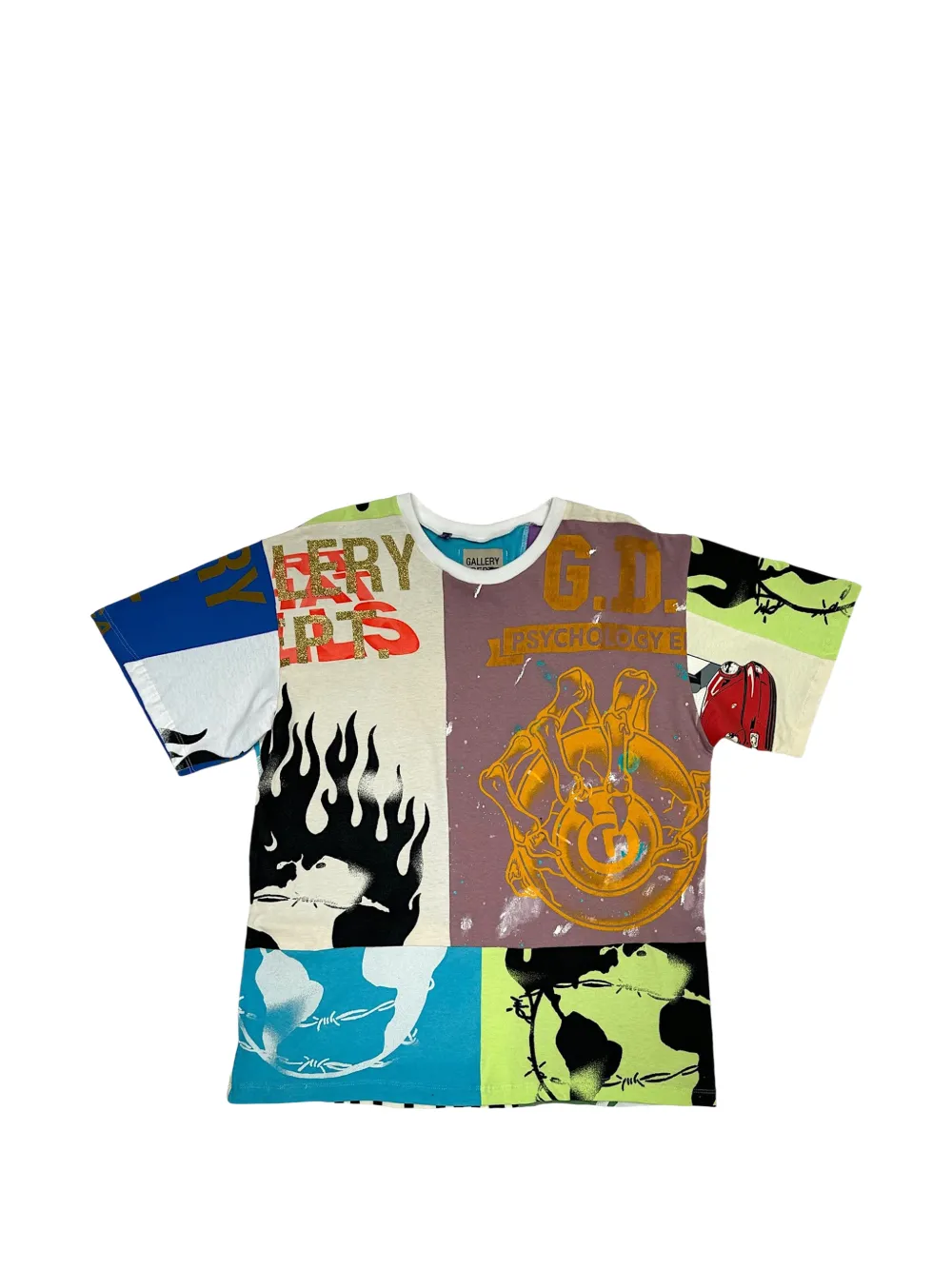 GALLERY DEPT. Retouche Reworked short-sleeved T-shirt - Blau