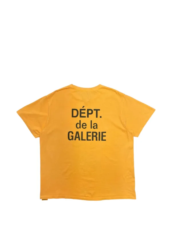 GALLERY DEPT. logo-print short-sleeves T-shirt | Orange | FARFETCH