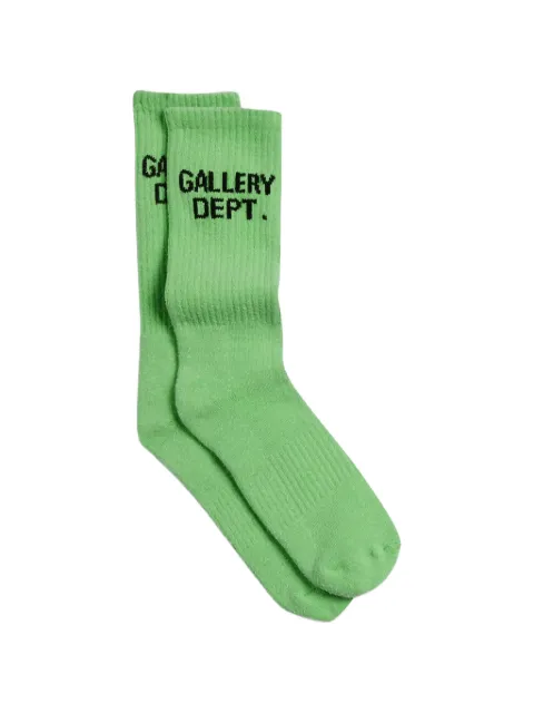 GALLERY DEPT. calcetines con logo en intarsia