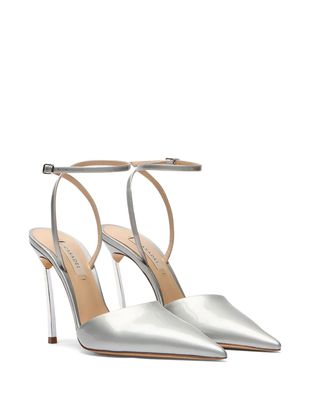 Casadei Superblade Sharp pumps Zilver