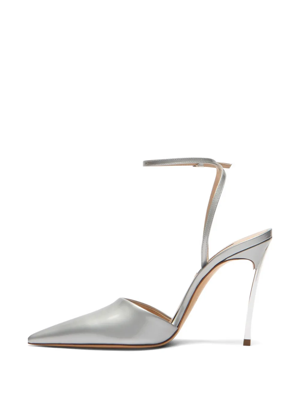 Casadei Superblade Sharp pumps Zilver