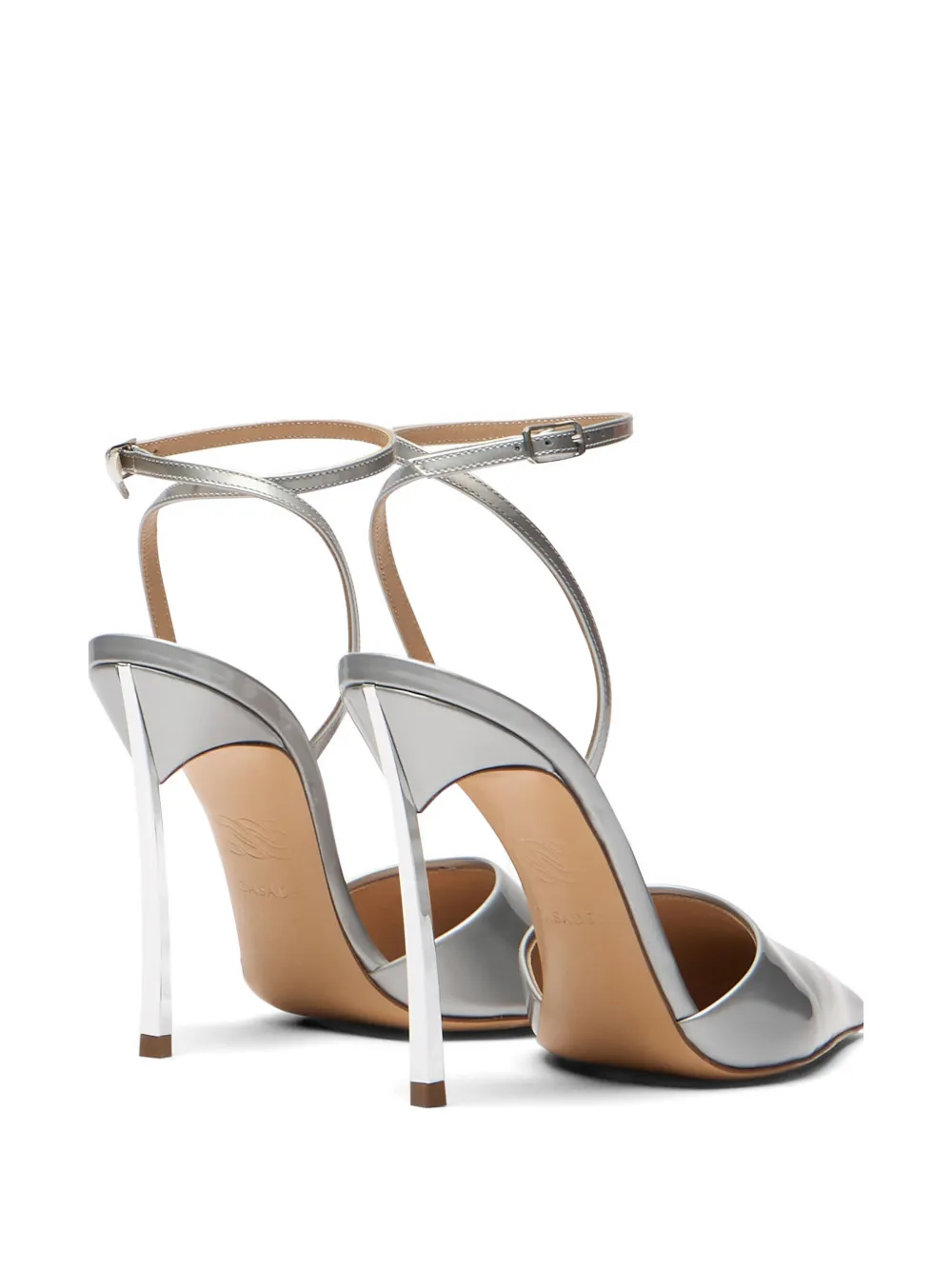 Casadei Superblade Sharp pumps Zilver