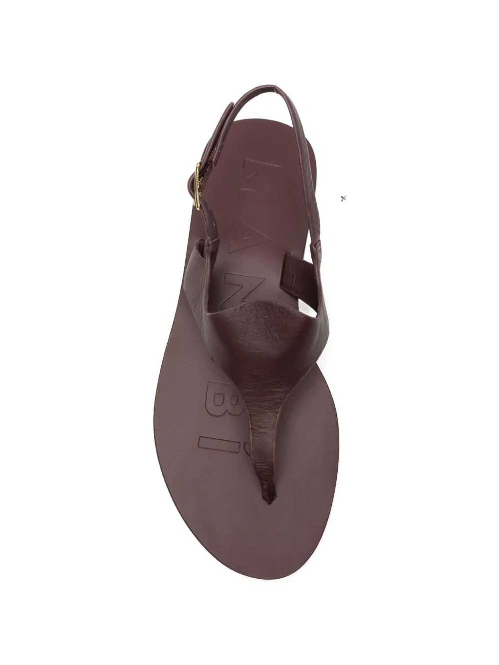Manebi buckle-fastening flat sandals Rood