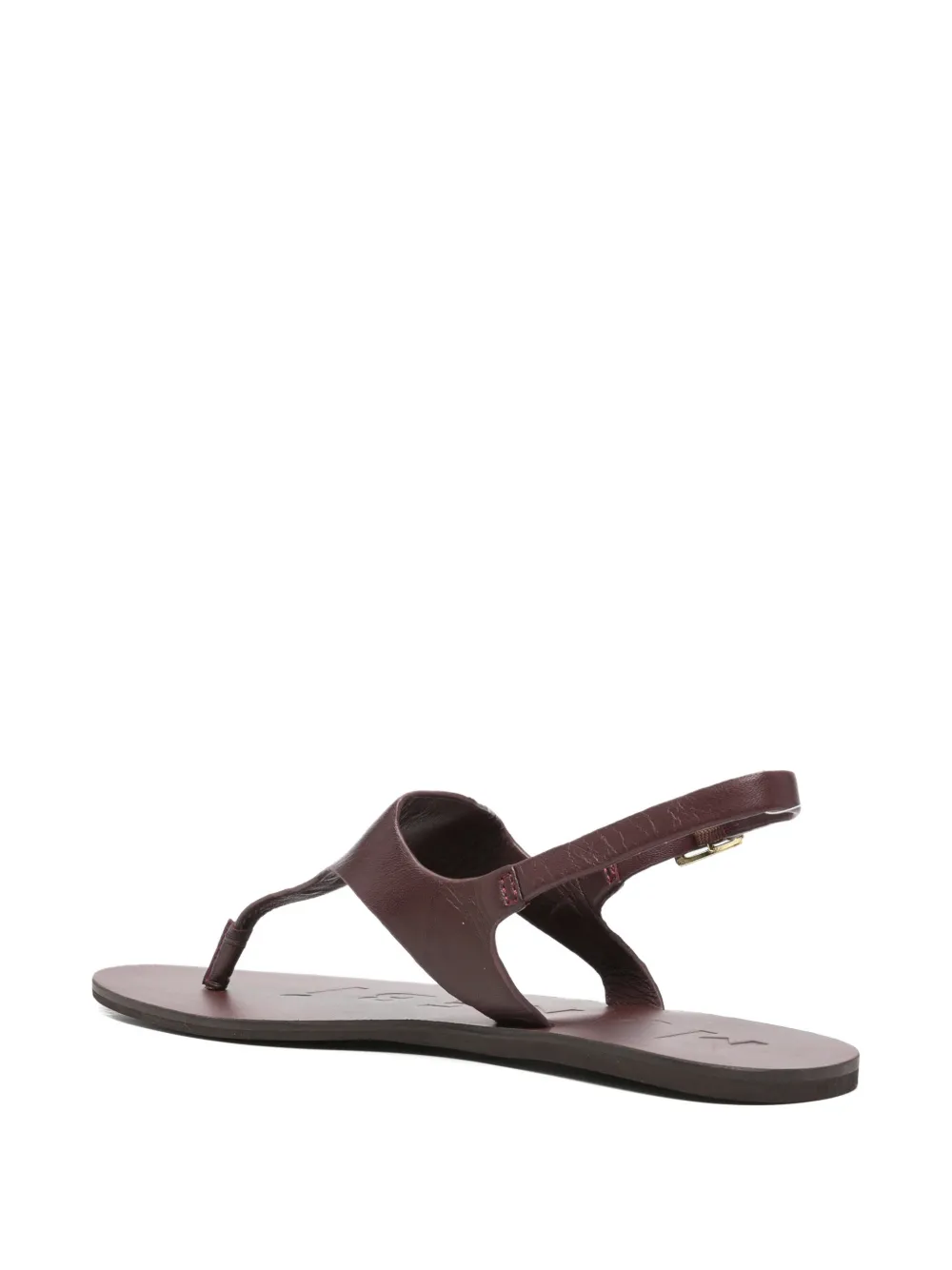 Manebi buckle-fastening flat sandals Rood