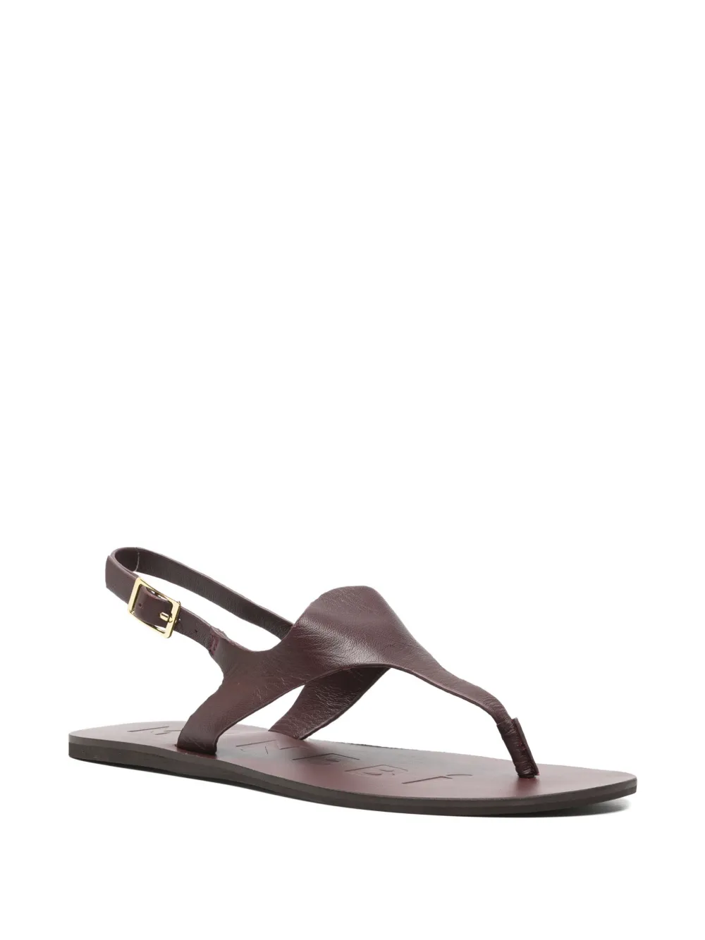 Manebi buckle-fastening flat sandals Rood