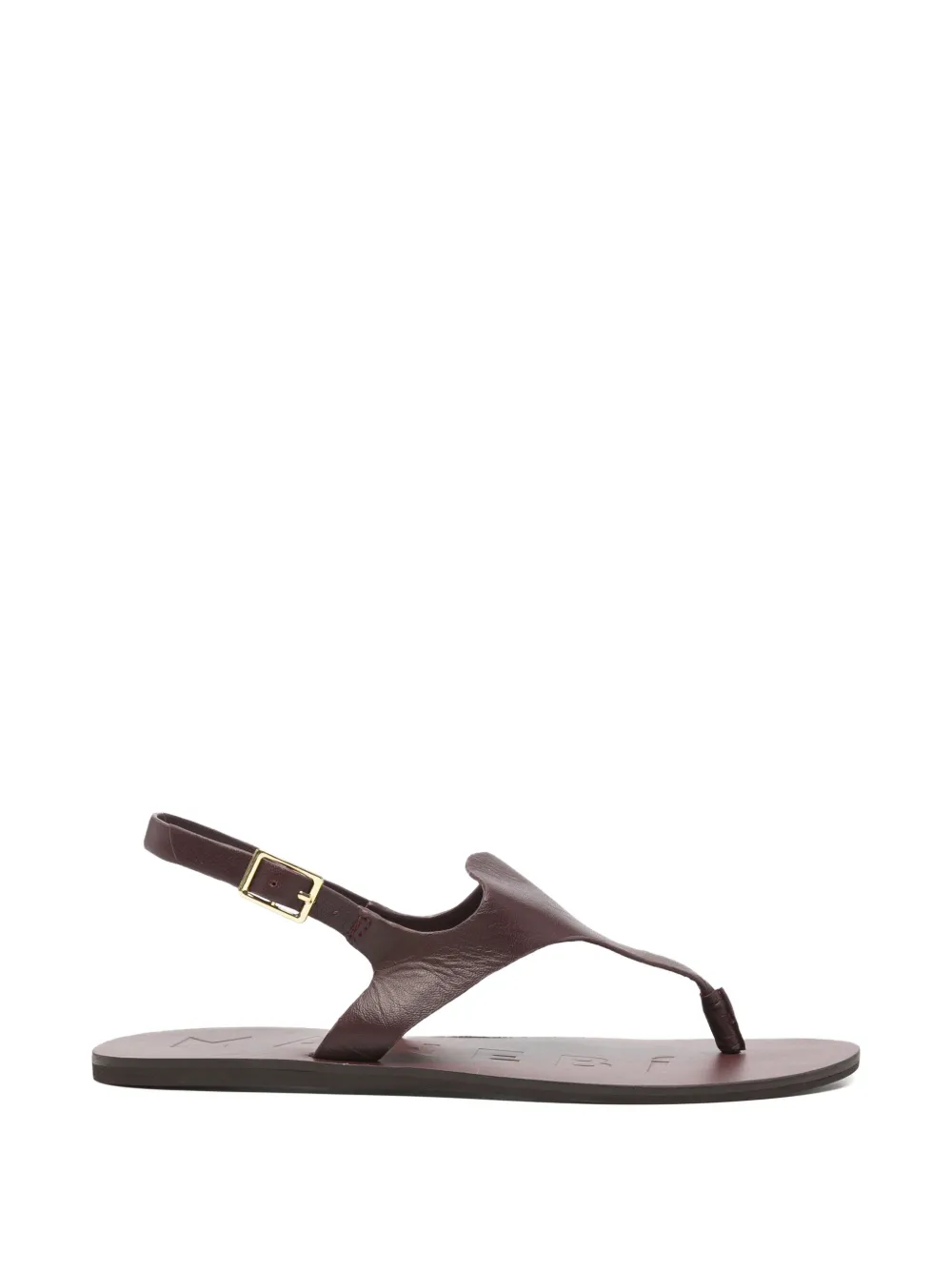 Manebi buckle-fastening flat sandals Rood