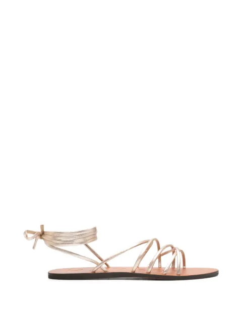 Manebi lace-up flat sandals