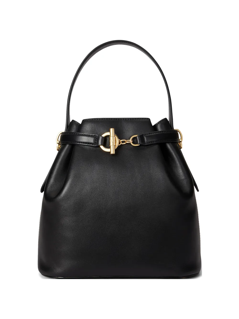 Lauren Ralph Lauren medium Blaike toggle-detail bucket bag - Schwarz