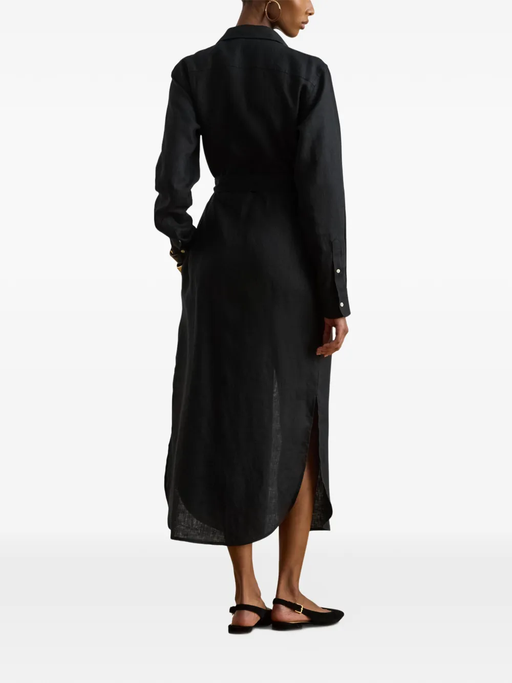Lauren Ralph Lauren Blousejurk met opgestikte zak Zwart