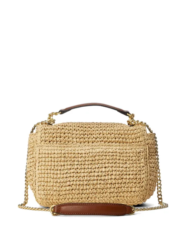 Lauren Ralph Lauren Medium Sophee Woven Straw Tote Bag | Neutrals